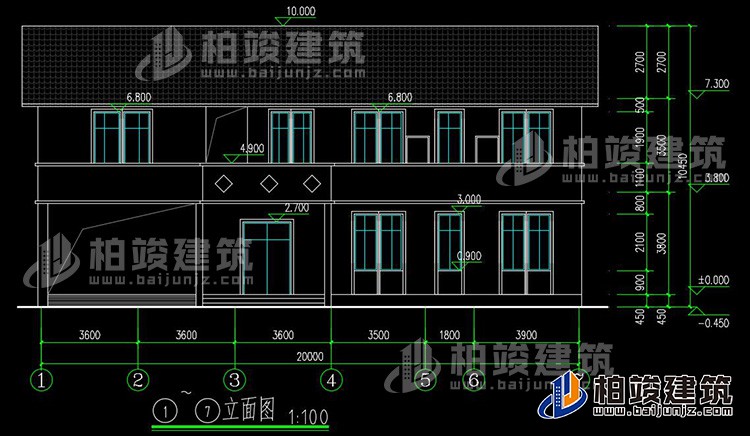 正立面图