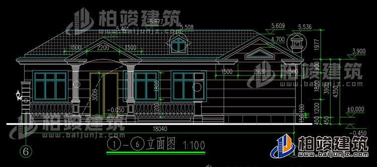 正立面图